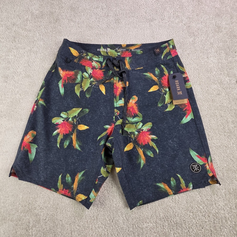 Roark The Passage Boardshorts Mens Size 28 Gray Tropical Beach‎ Cruise New